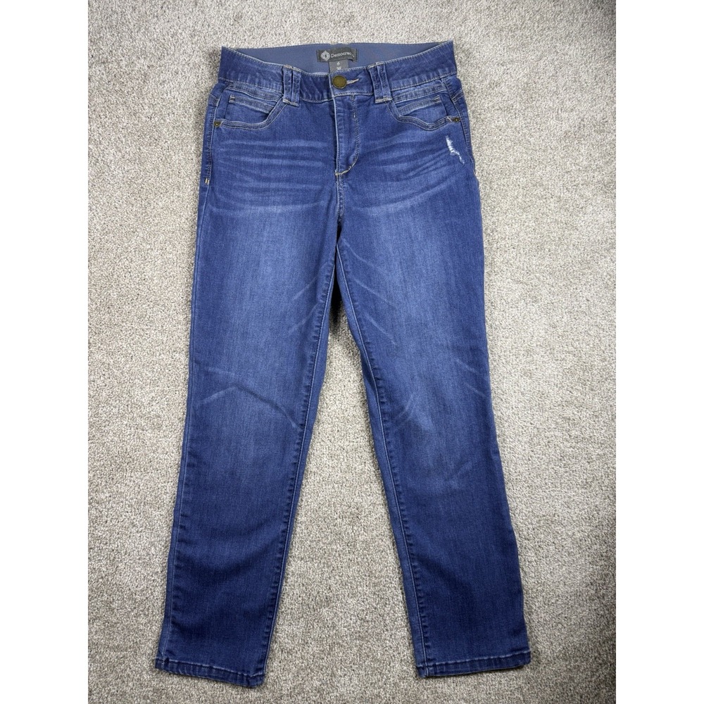Democracy B1560BBAY Ab Solution Straight Leg Jean for Women, Size 6 - Indigo